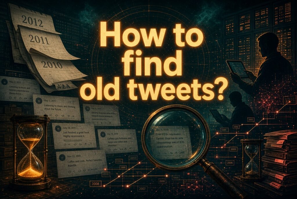 how to find old tweets