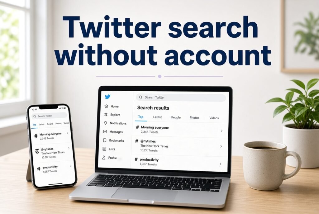 twitter search without account