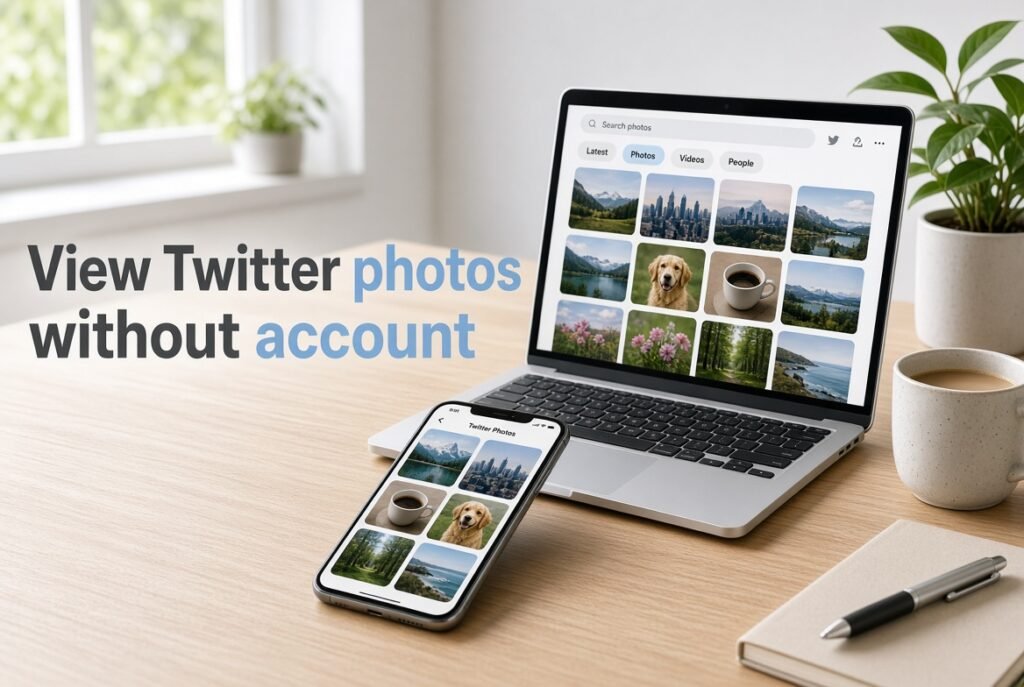 view twitter photos without account