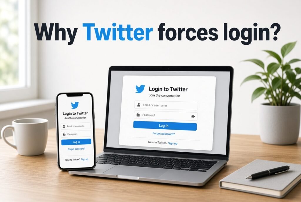 why twitter forces login